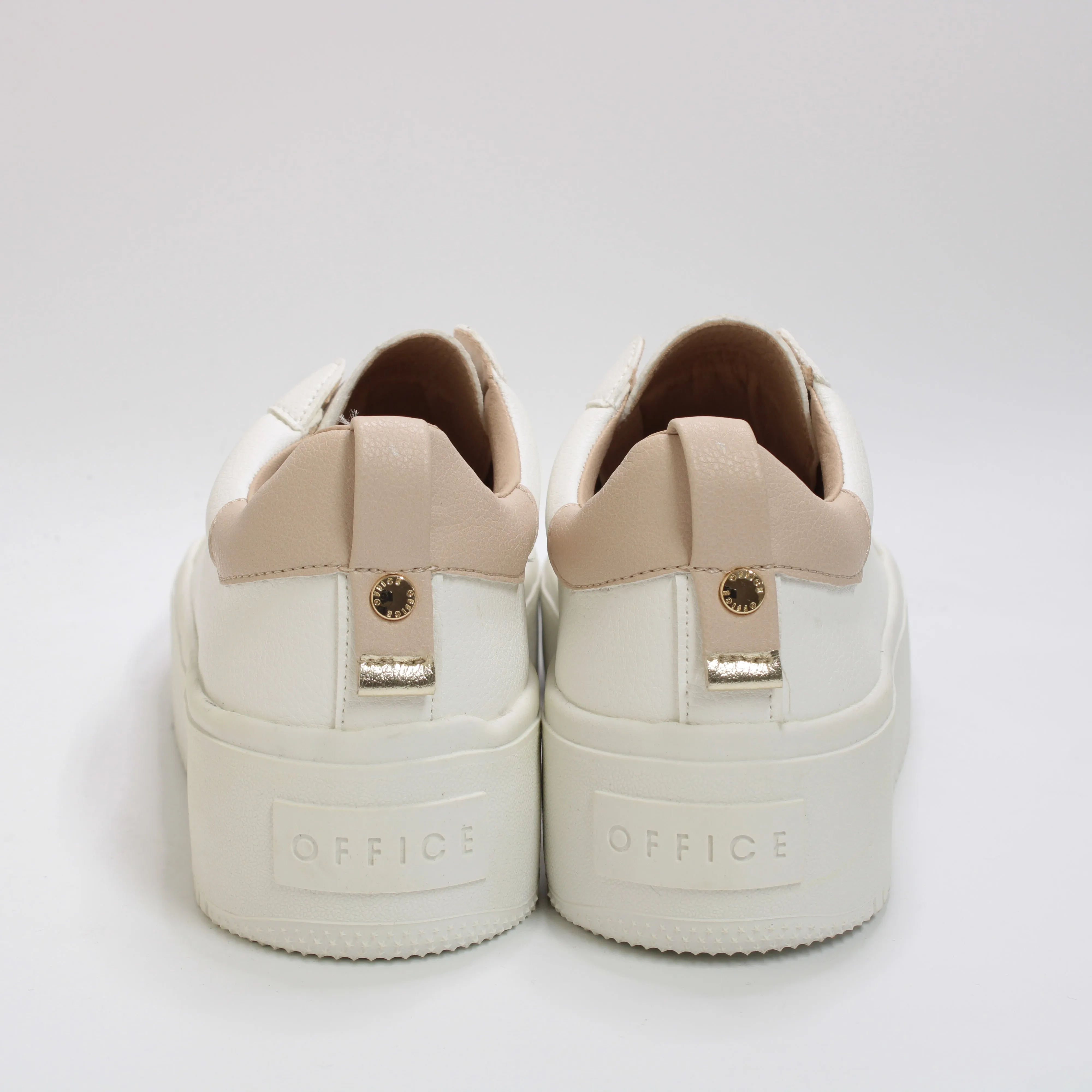 Office Farrah Platform Slip On White