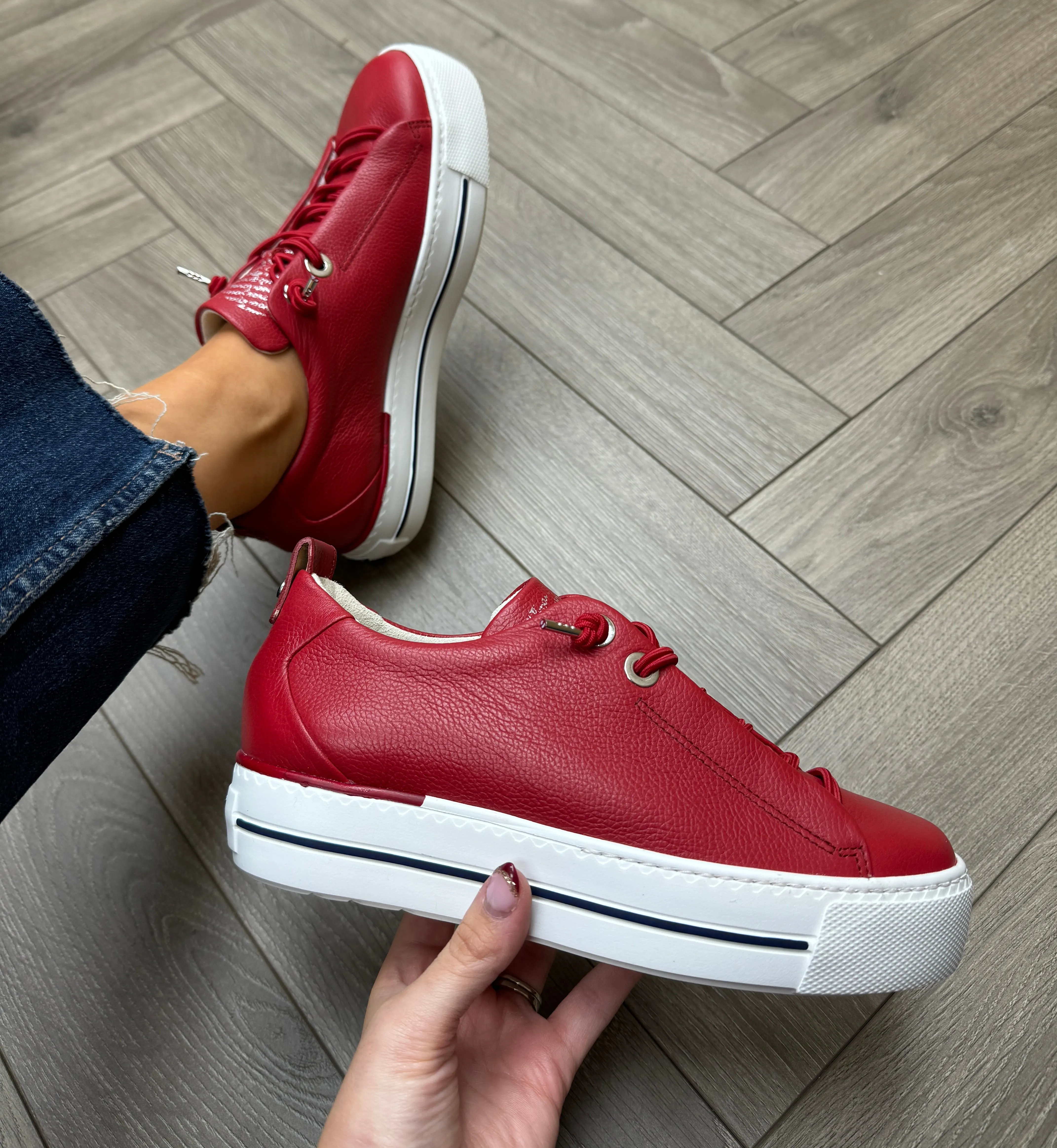 Paul Green (SS25) Trainer with Elasticated Laces 5017-38 - Maincalf Salsa (PG8)