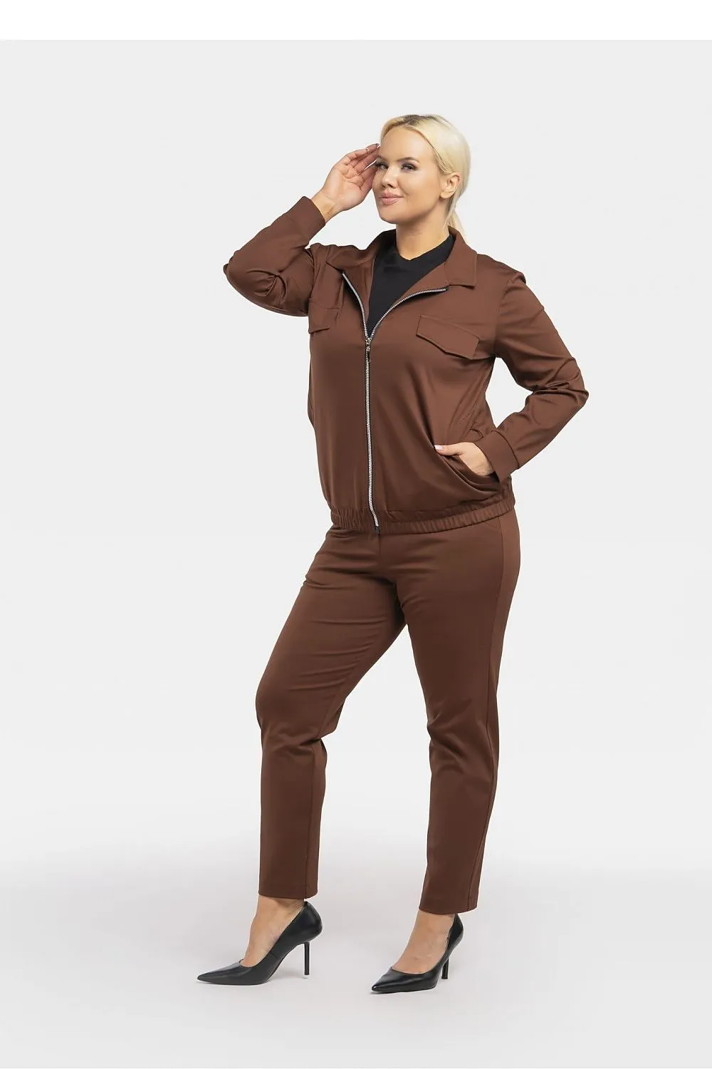 Plus size sweatshirt model 193912 Karko