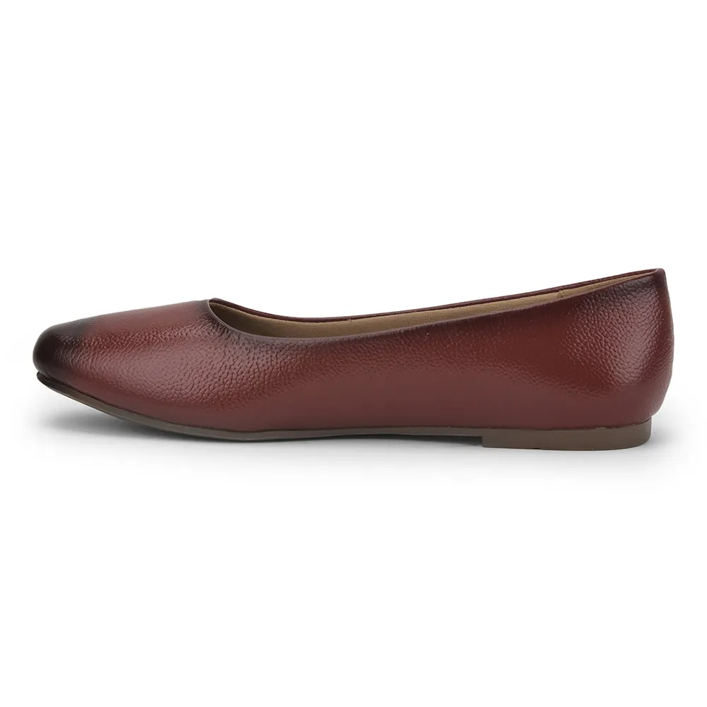 Senorita Casual (Cherry) Ballerina Shoes For Ladies MDL-51 By Liberty