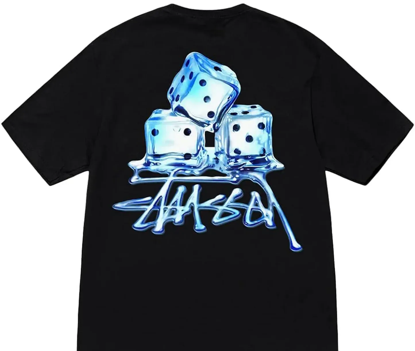 Stussy Melted Tee Black