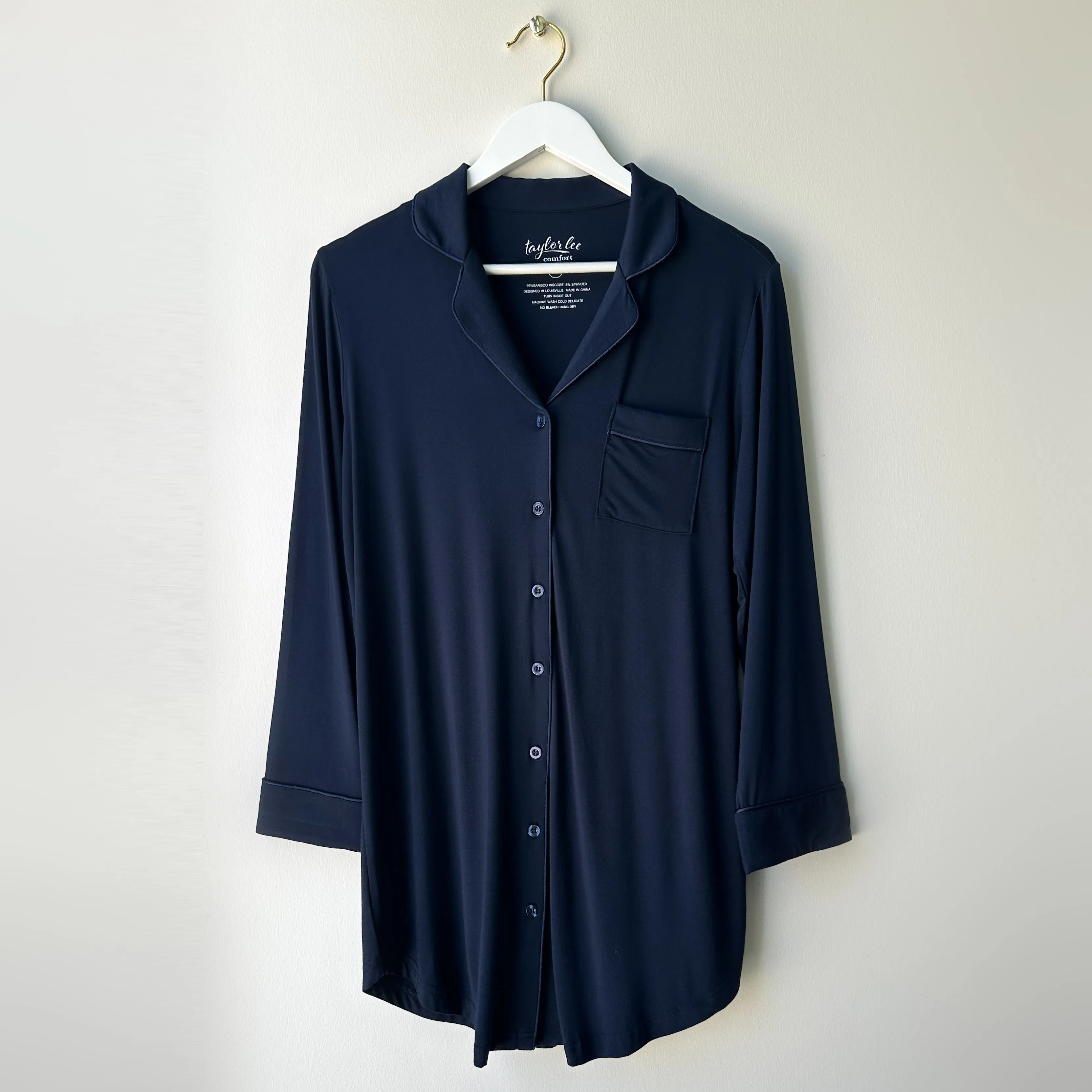Sylvee Bamboo Button Down Sleep Shirt