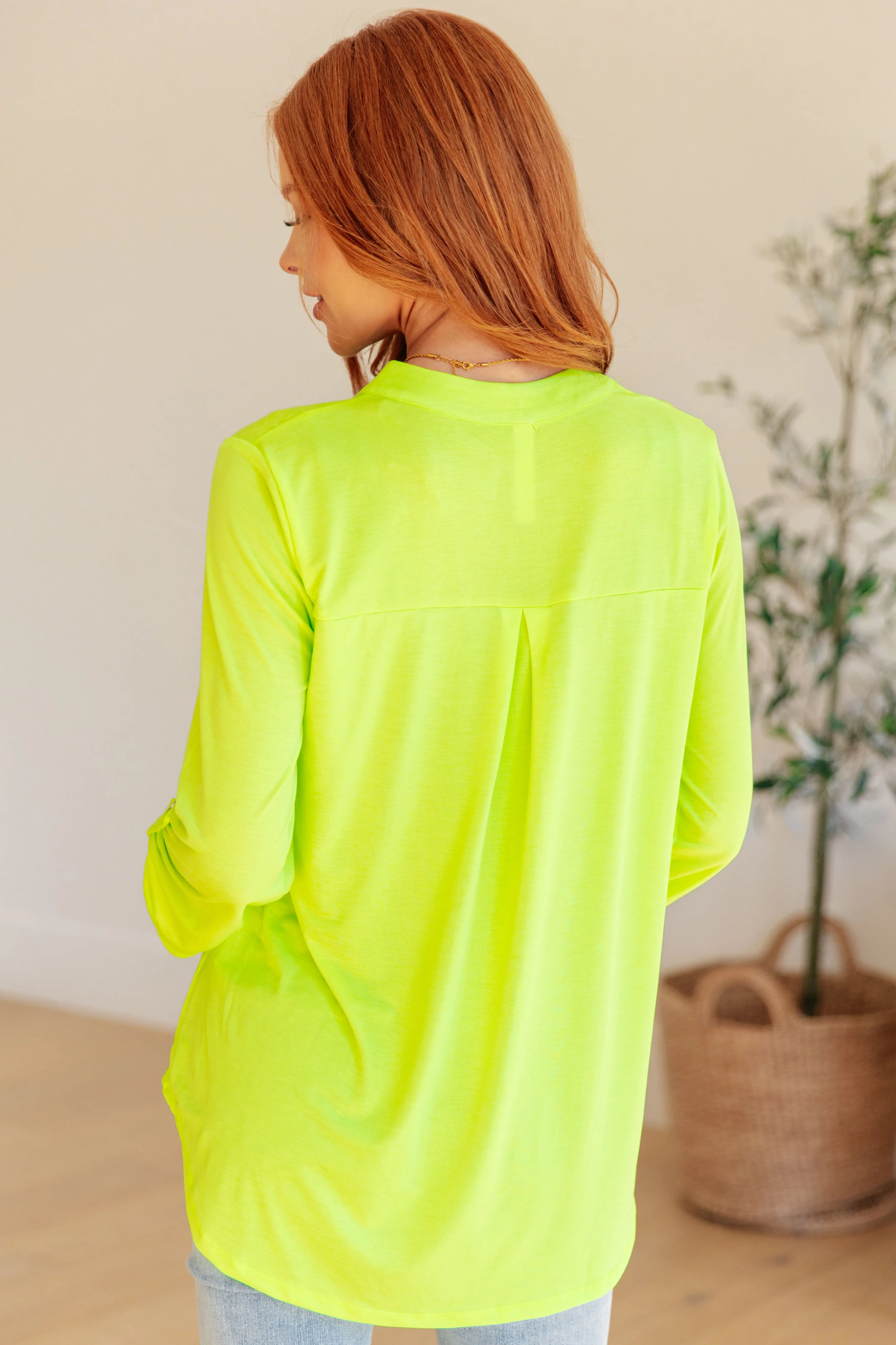The Amelie Top in Neon Green