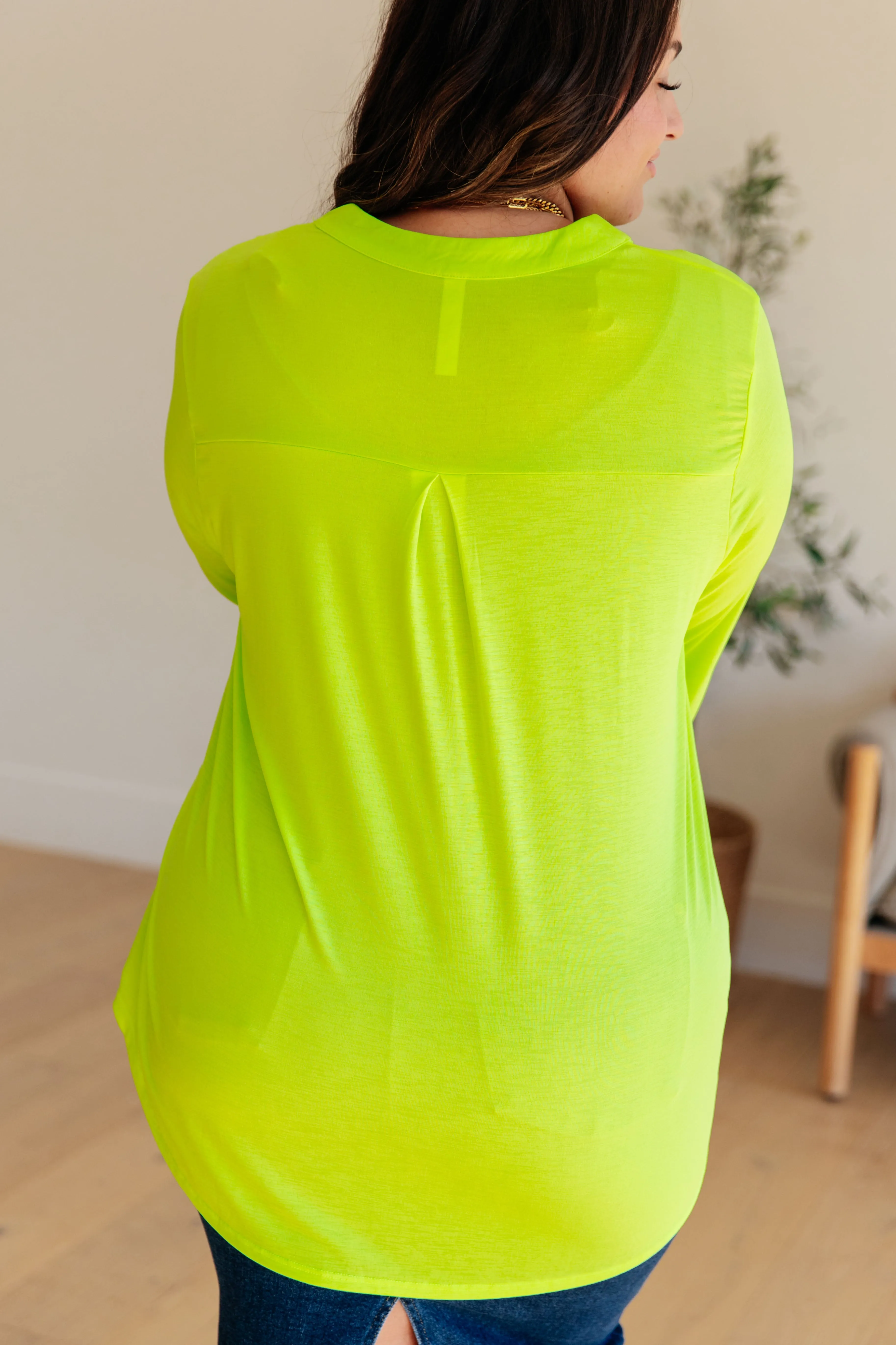 The Amelie Top in Neon Green