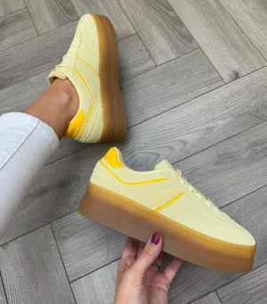 Tommy Hilfiger (SS25) The Greenwich Flatform Suede EN0EN02734 - Frozen Custard (TH31)