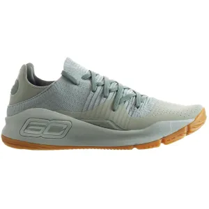 Under Armour Curry 4 Low Mens Green Basketball Shoes