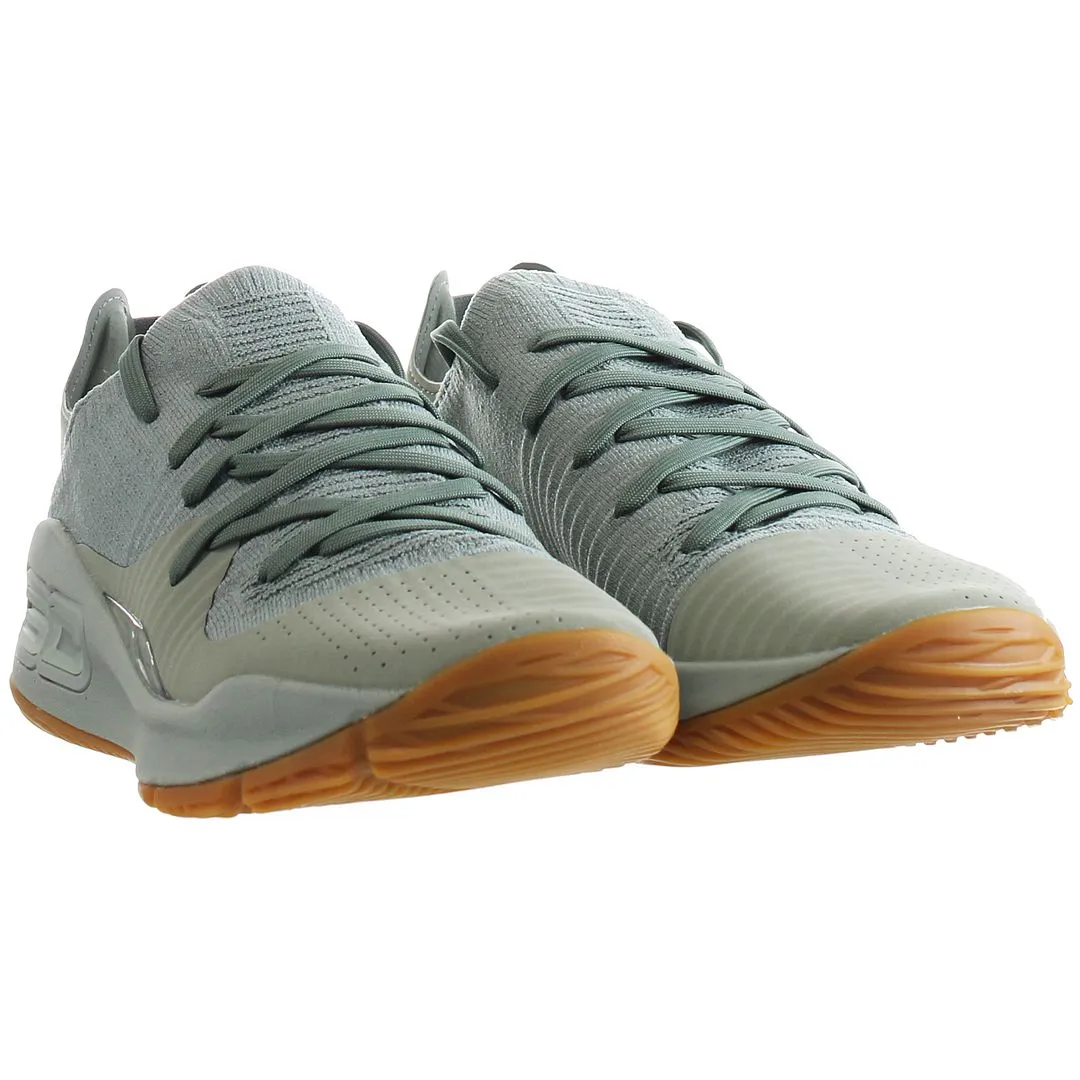 Under Armour Curry 4 Low Mens Green Basketball Shoes