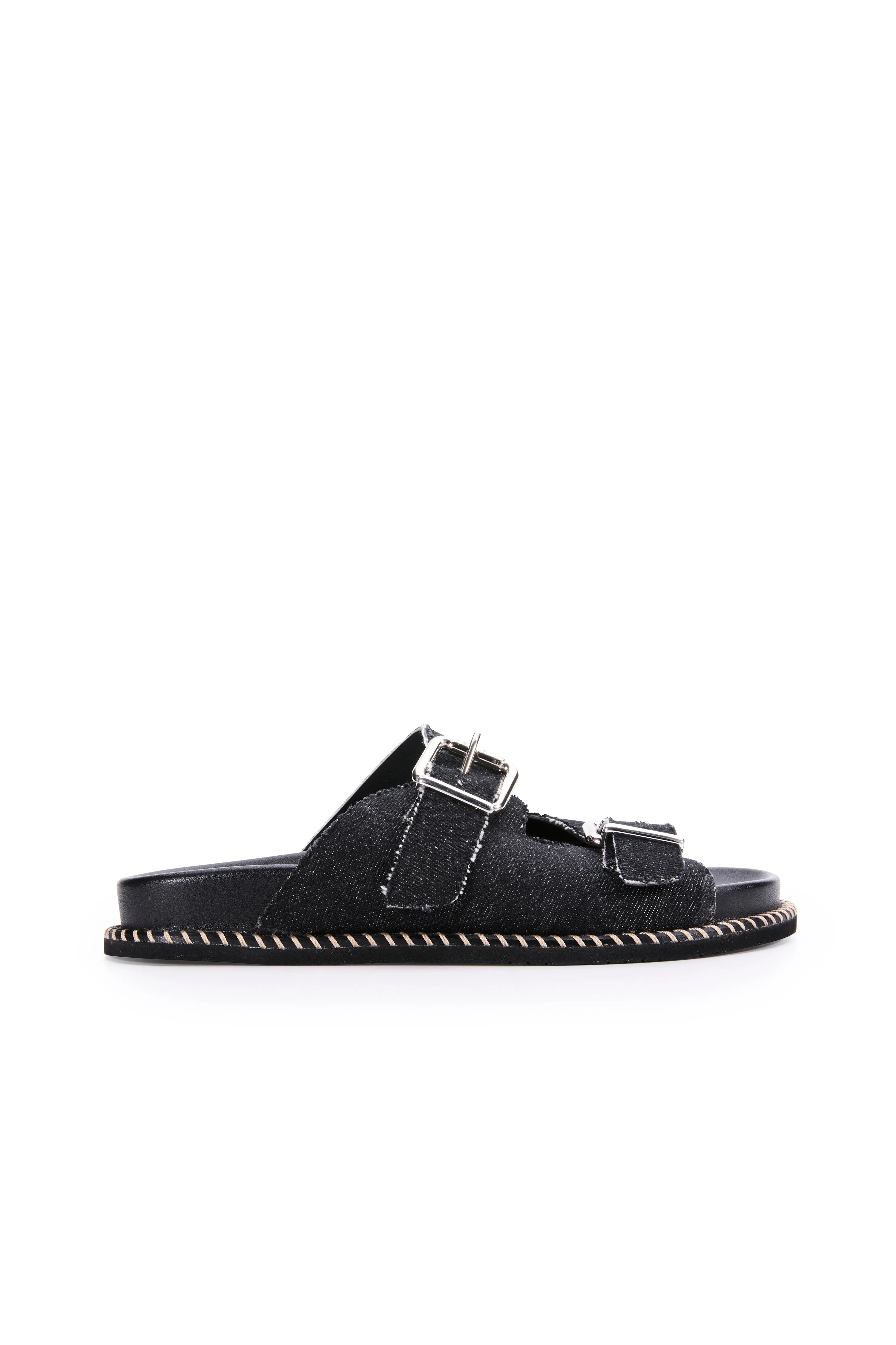 Venice Slide - Black Denim