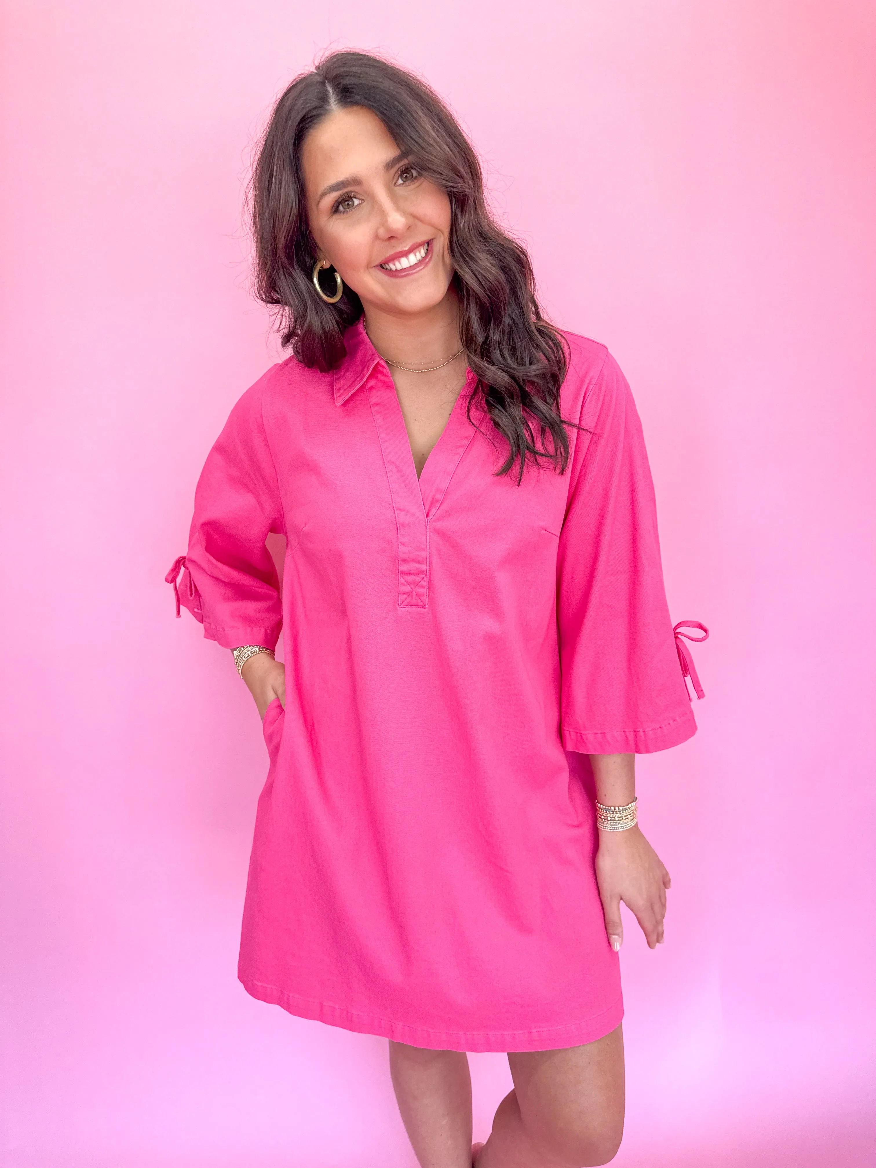 Wishful Dreaming Dress - Fuchsia