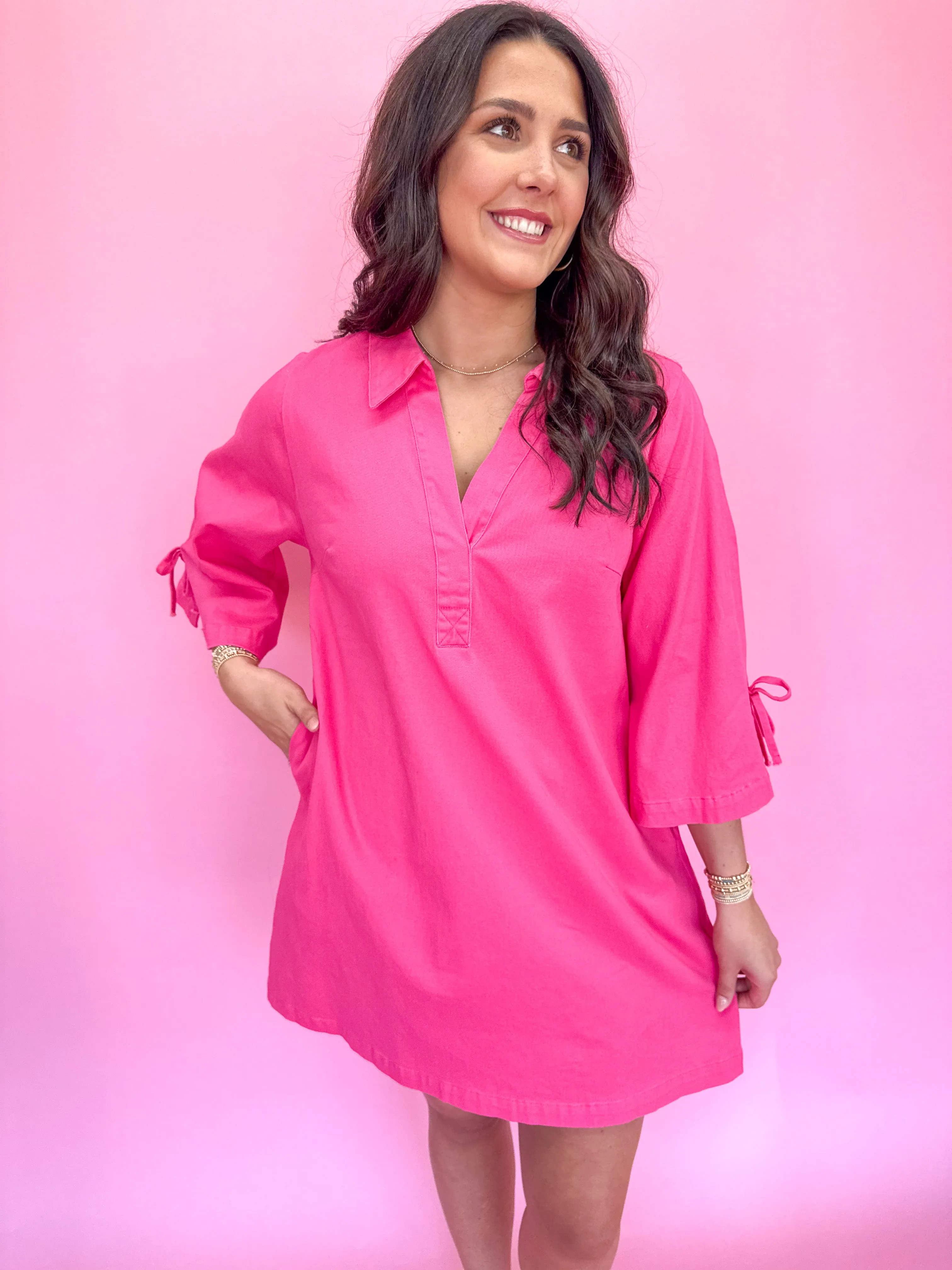 Wishful Dreaming Dress - Fuchsia