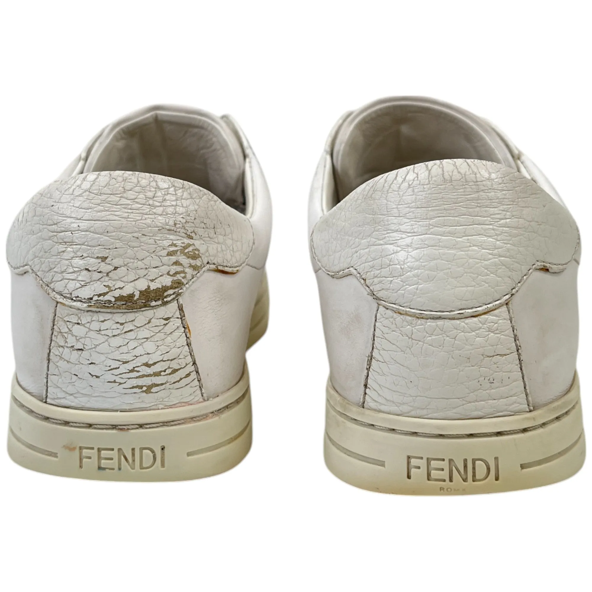 Women's Ff Logo Low Trainers White Size EU 38 / UK 5
