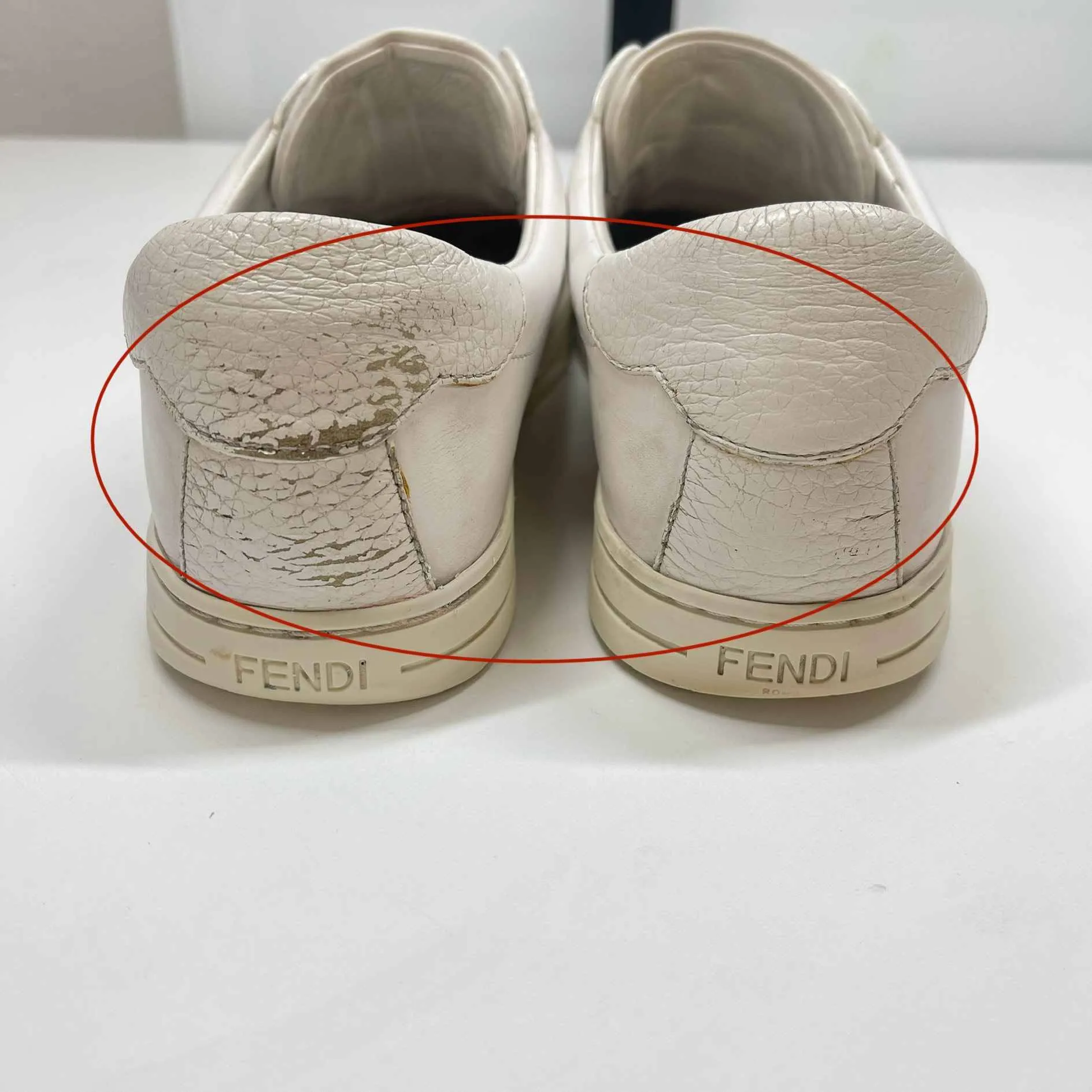 Women's Ff Logo Low Trainers White Size EU 38 / UK 5