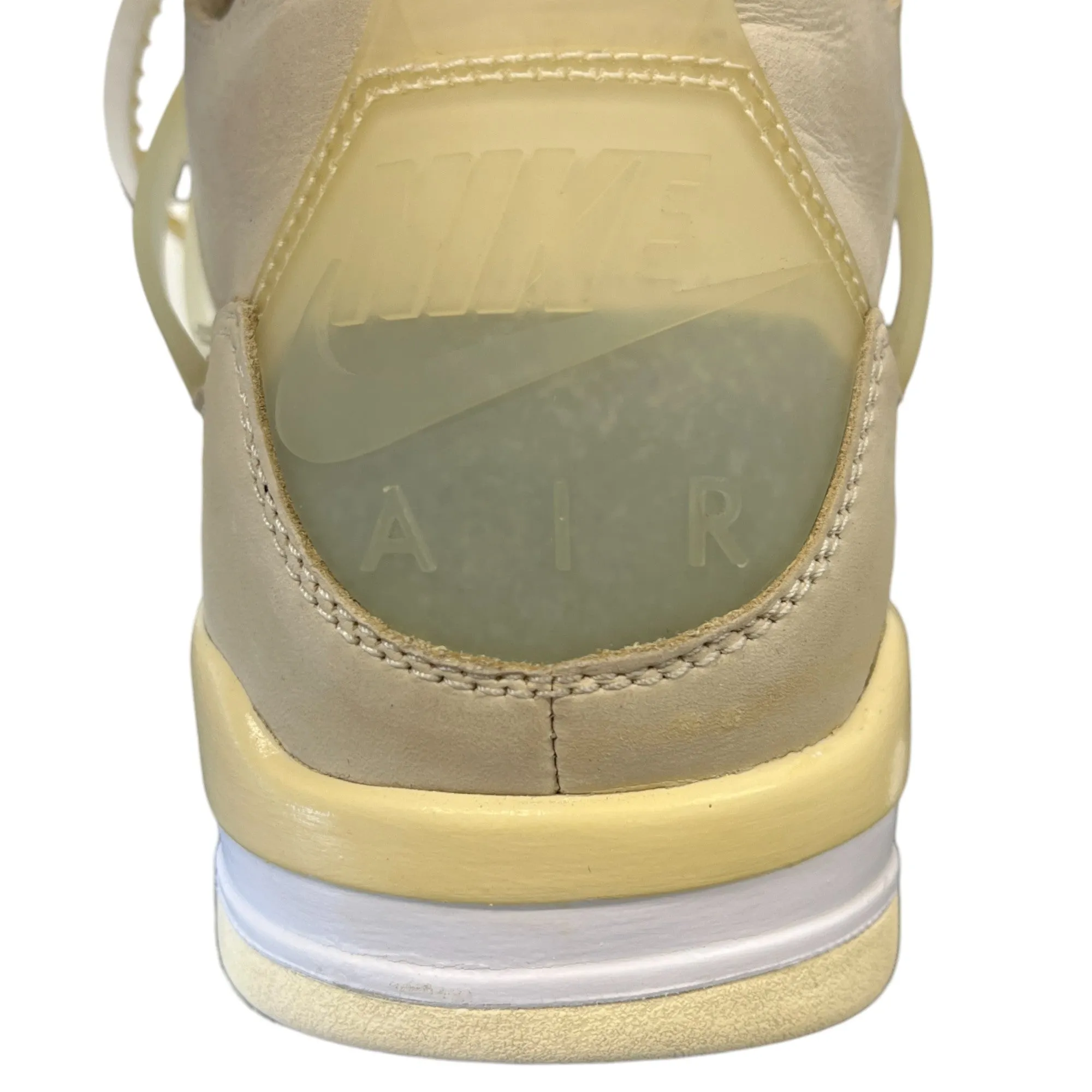 Women's Nike Jordan 4 X Off White "Sail" High Trainers Beige Size EU 41.5 / UK 8.5