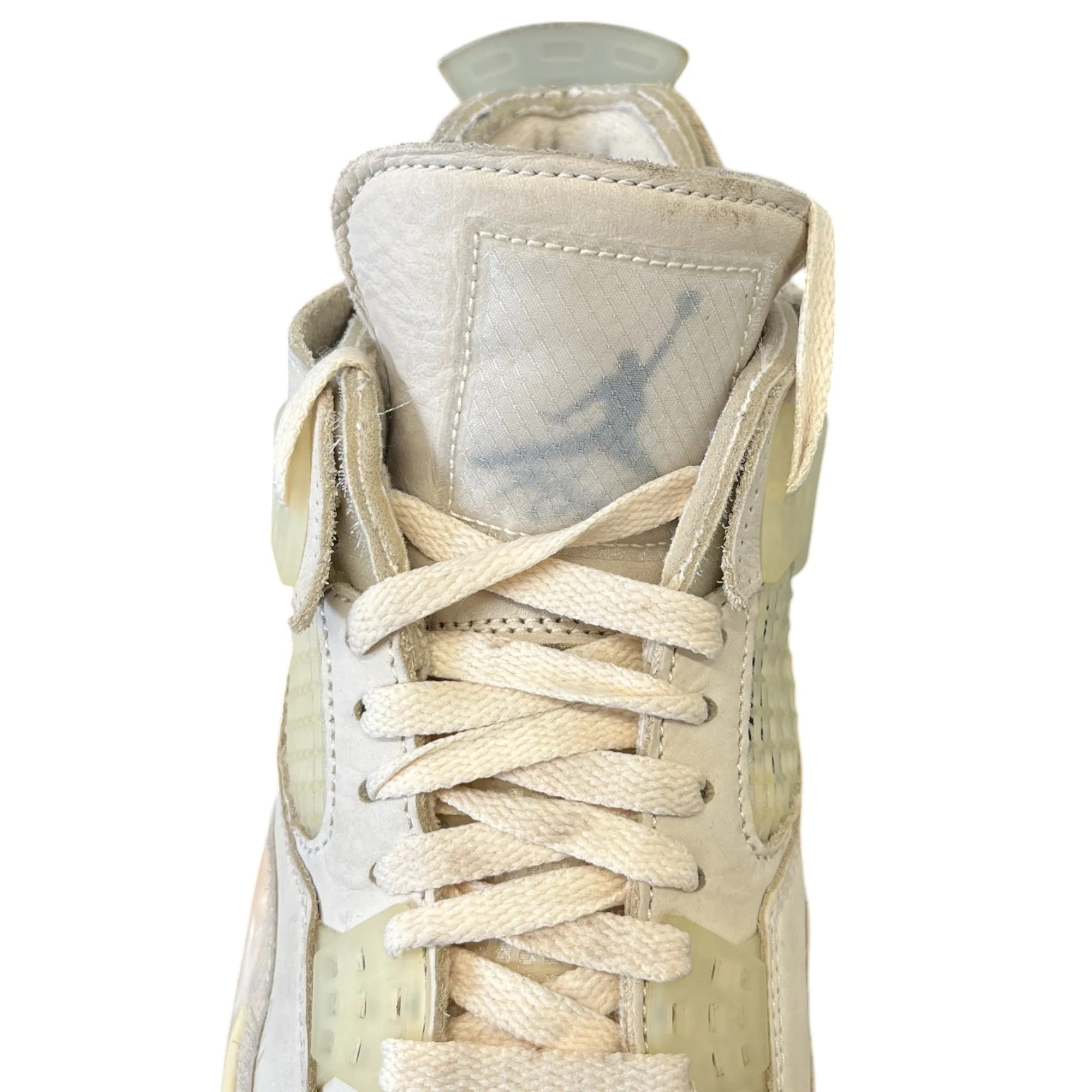 Women's Nike Jordan 4 X Off White "Sail" High Trainers Beige Size EU 41.5 / UK 8.5