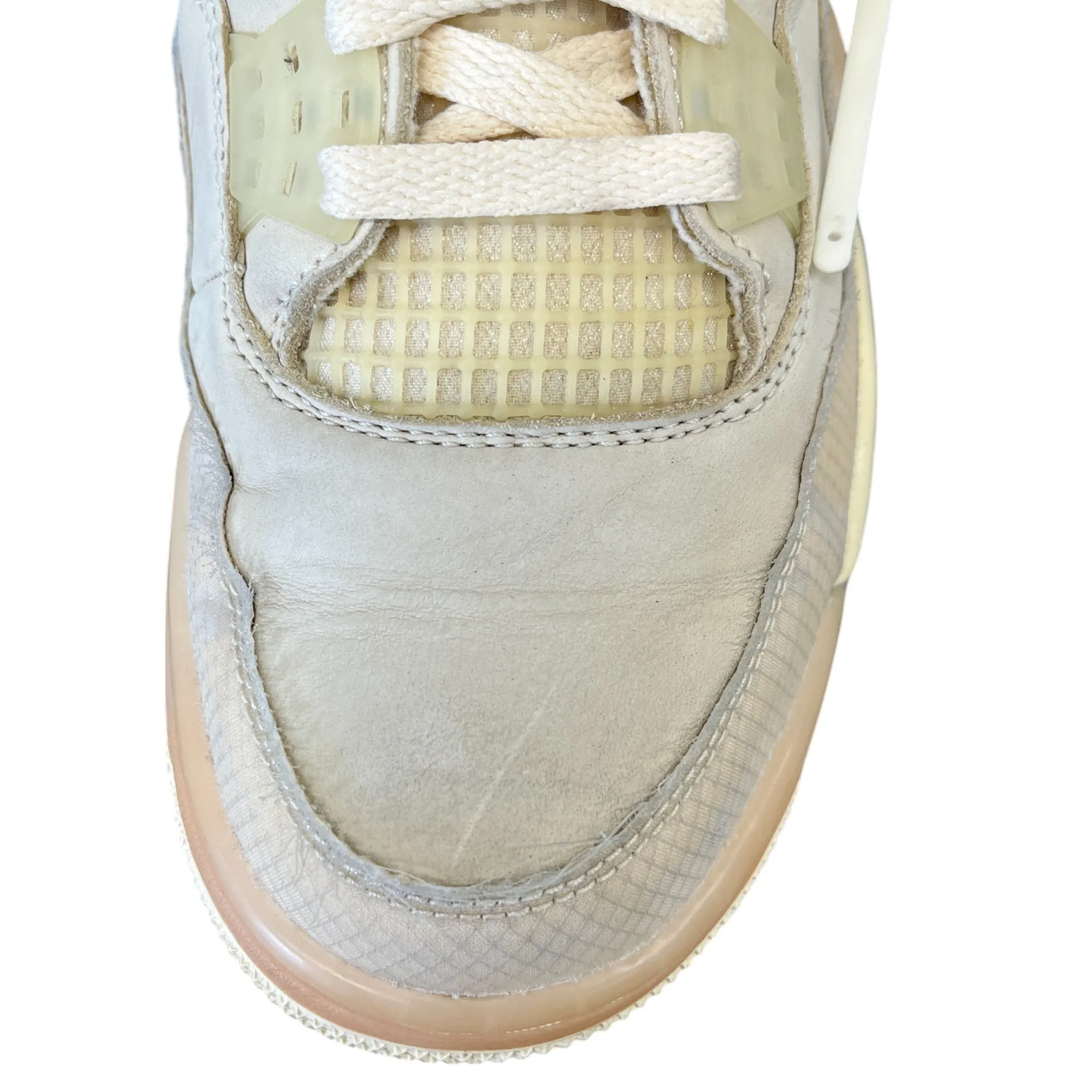 Women's Nike Jordan 4 X Off White "Sail" High Trainers Beige Size EU 41.5 / UK 8.5