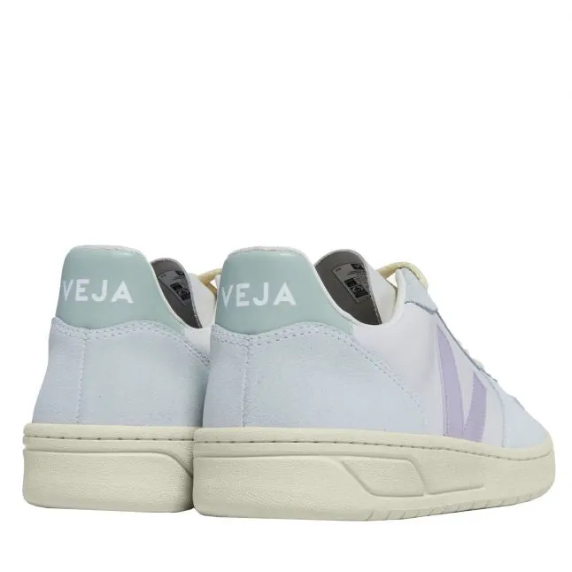 Womens VEJA Gravel/Parme/Menthol V-10 Trainers