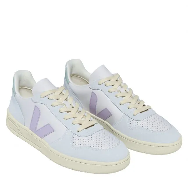 Womens VEJA Gravel/Parme/Menthol V-10 Trainers