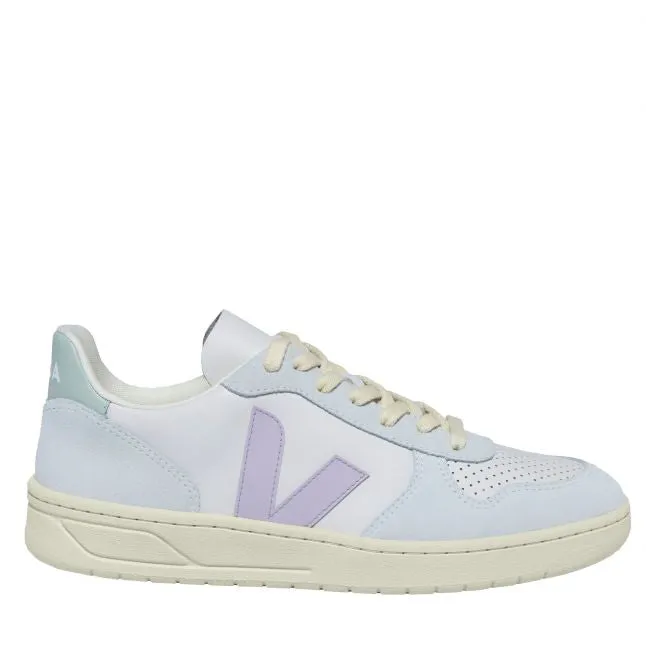 Womens VEJA Gravel/Parme/Menthol V-10 Trainers